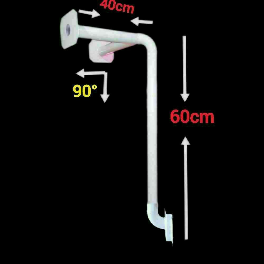 پایه براکت دوربین مداربسته T-96-N سفید